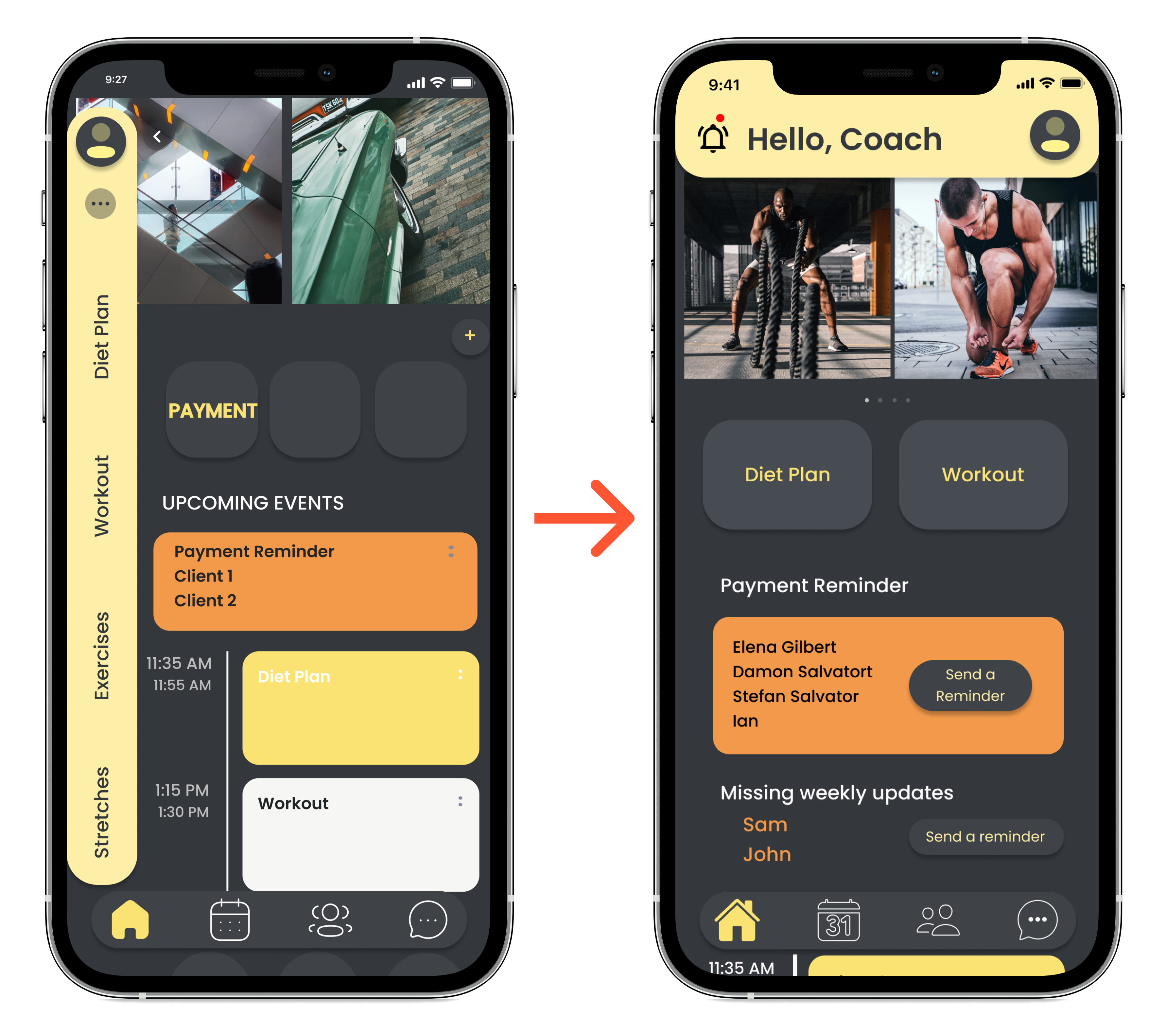 User testing session